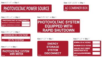HellermannTyton 596-03946 Solar Label Value Pack